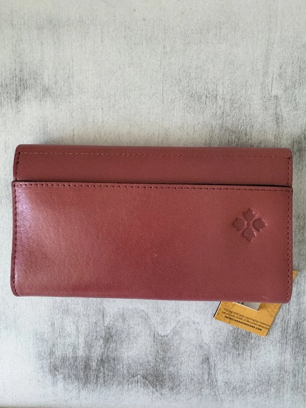 Patricia Nash Terresa Leather Wallet Hand Cut Tooled Pink